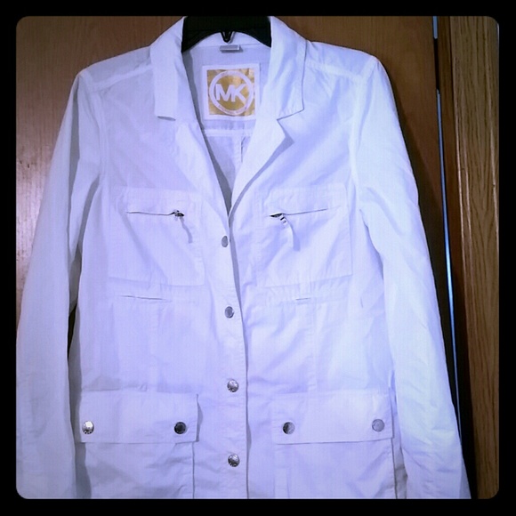 FINALSALE Michael Kors White Cotton Jacket