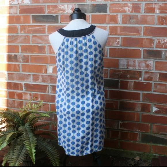 ❌️SOLD Lucca Blue & Black Polka-dot Dress Tunic - Picture 3 of 4