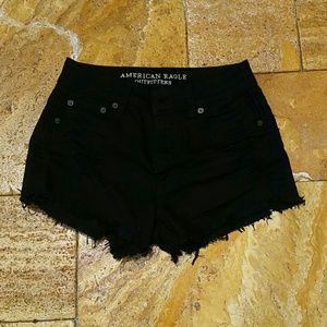 American Eagle high rise festival shorts