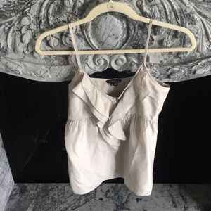 Light grey silk dress top