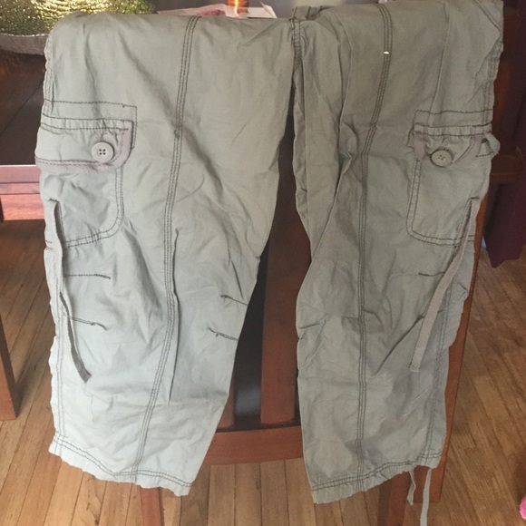 Cargo ankle pants army green - Picture 1 of 2