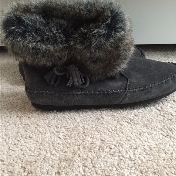 Minnetonka Boots - Grey ankle boots Minnetonka