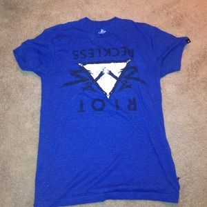 Blue illuminati reckless t-shirt