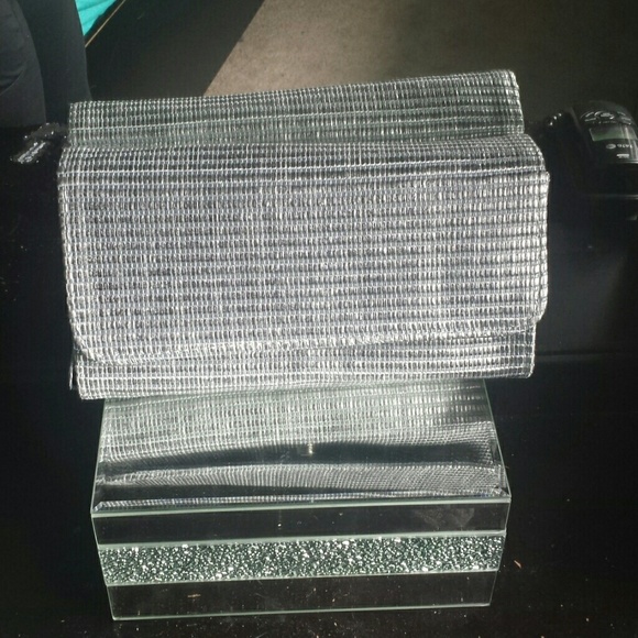 H&M silver clutch