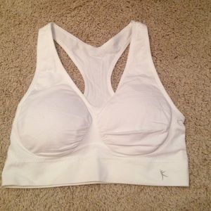 White sports bra