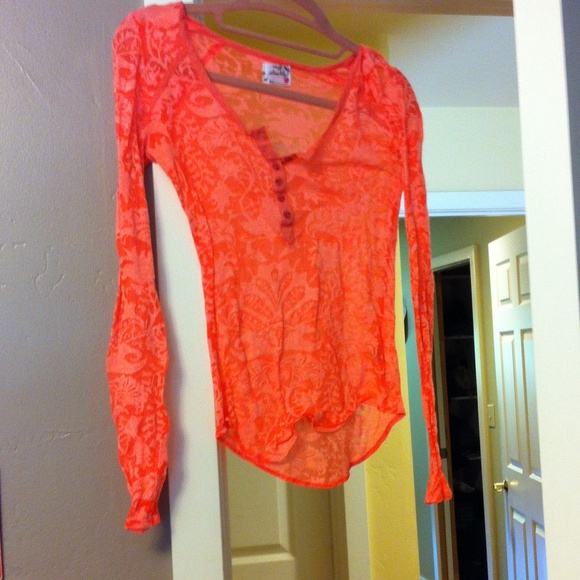 Hot pink free people intimate top
