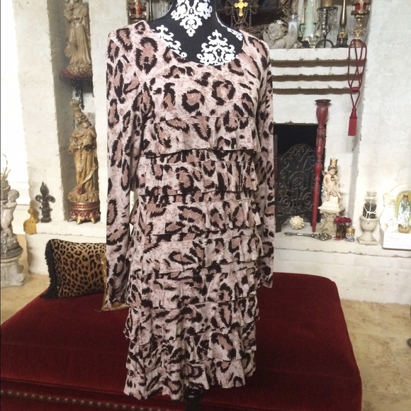 🌺Sexy Leopard ISLE APPAREL Dress Long Sleeves