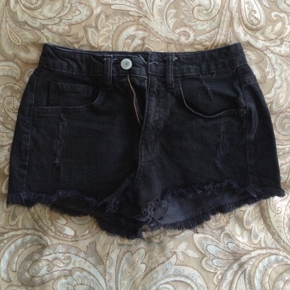 Black High Waisted Shorts