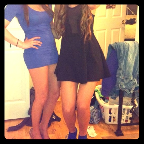 Black skater dress