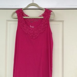 Hot pink tank top