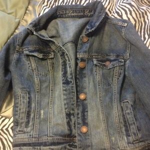 Large American eagle denim jacket