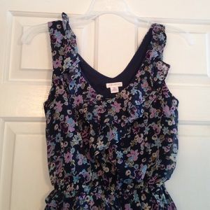 Navy Blue patterned Sundress