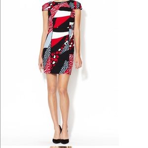 4.Collective Crepe Printed Cap-Sleeve Dress