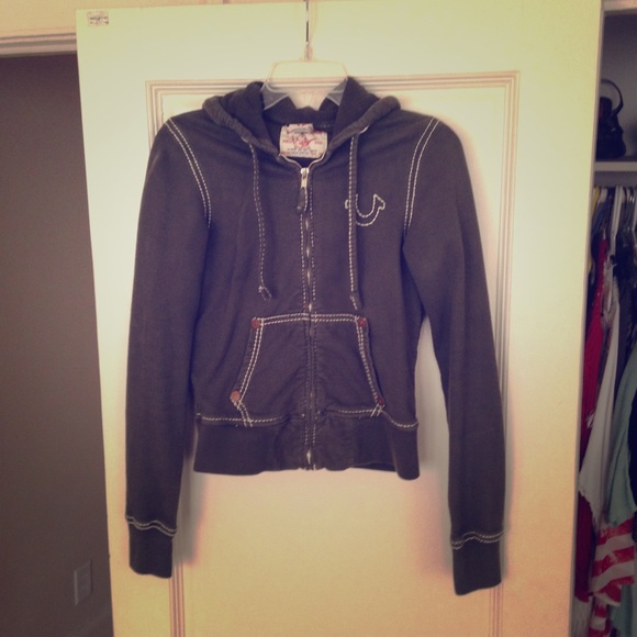 True Religion army green jacket