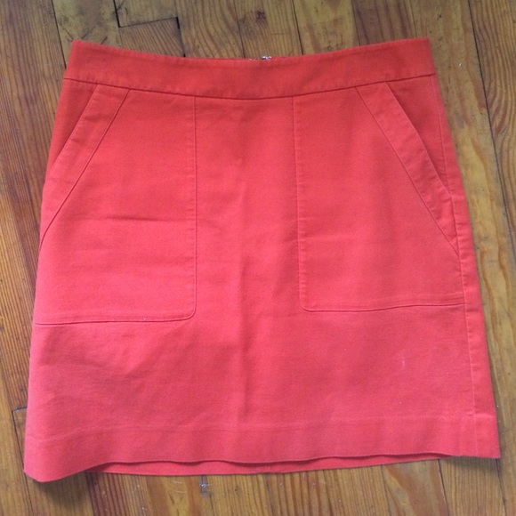 Loft orange skirt