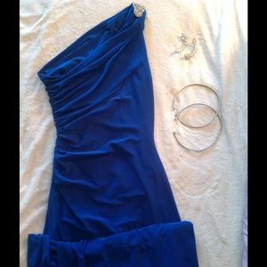Ralph Lauren Floor Length Off-Shoulder Gown
