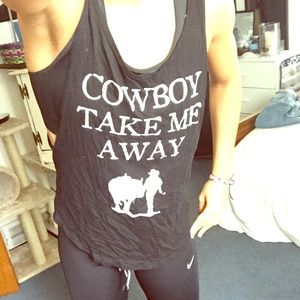 Cowboy take me away tank