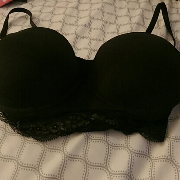 Solid Black Bra