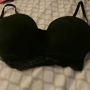 Solid Black Bra