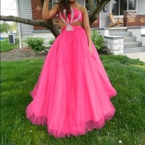 Pink prom dress