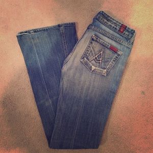 Seven 7 for all mankind "A" pocket flare Jean!