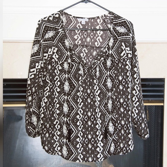 Aztec Printed Top