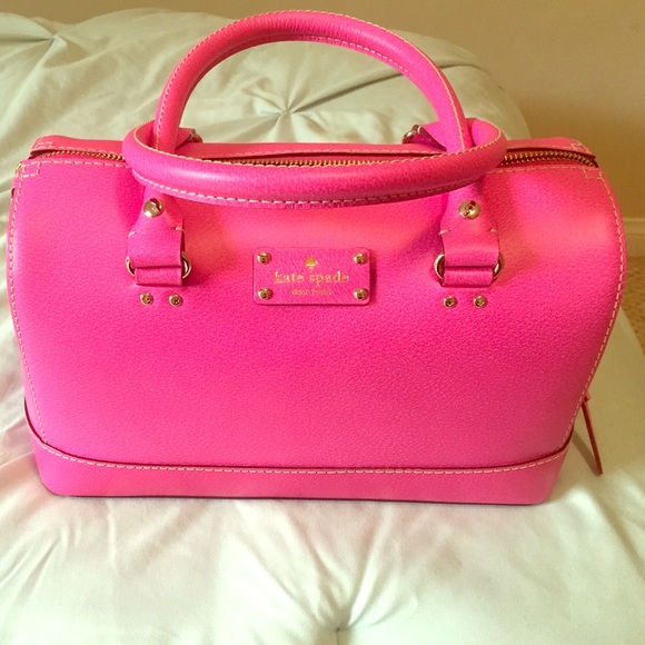 Kate Spade pink Kaleigh Wellesley Leather Handbag