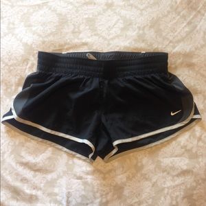 Nike black and grey dri-fit shorts