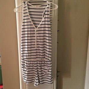 Cotton striped romper