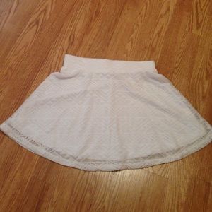 Cute PacSun Lace Ikat Tribal White Skater skirt
