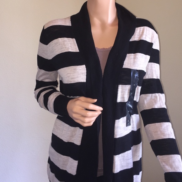 Bananarepublic black & grey cardigan