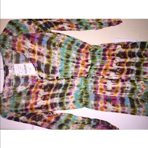 Multi Colored Cardigan/Swim Cover Up