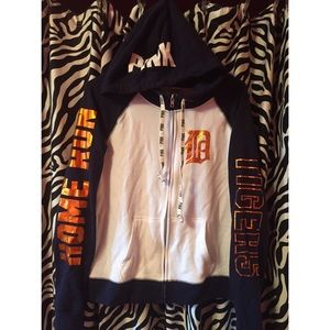 PINK Detroit Tigers zip