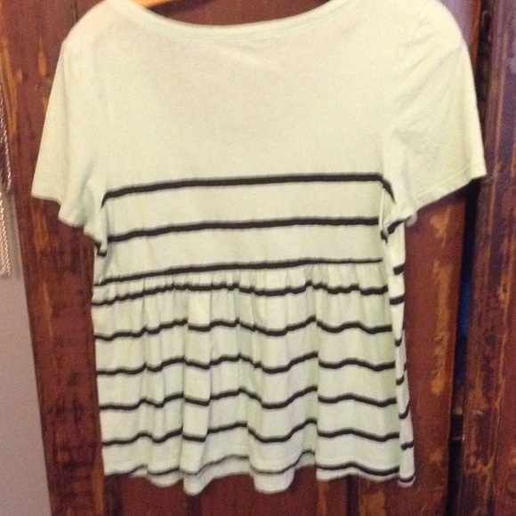 Urban outfitters  pinstripe top light blue sz. S - Picture 2 of 2