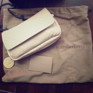 Bottega Veneta woven mini crossbody bag, Mist