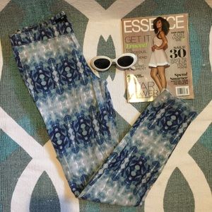 H&M High Waisted Printed Pants