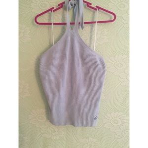 Gray halter top