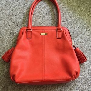 kate spade Bags - Kate Spade orange leather tassel tote kate spade Bags - Kate Spade orange leather tassel tote
