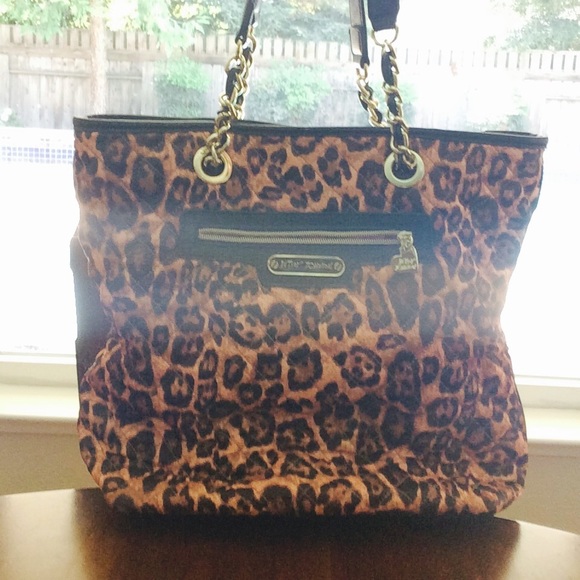 Betsey Johnson animal print tote