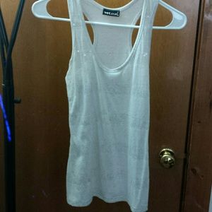 White/cream colored tank top