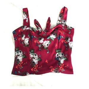 Floral crop top