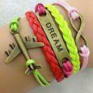 Leather Charm Bracelet ( all 5 stands for 1 price)