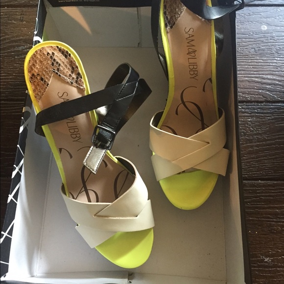 Sam & Libby strappy  wedges. Style: Kelly size 8