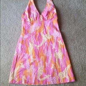 Lilly Pulitzer Giraffe halter dress