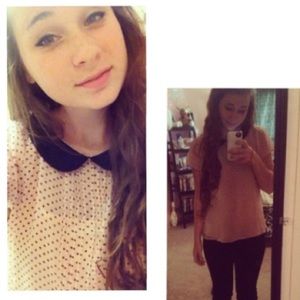 super cute pastel polka dot shirt