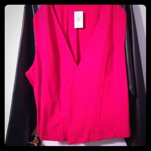 Red and black blazer