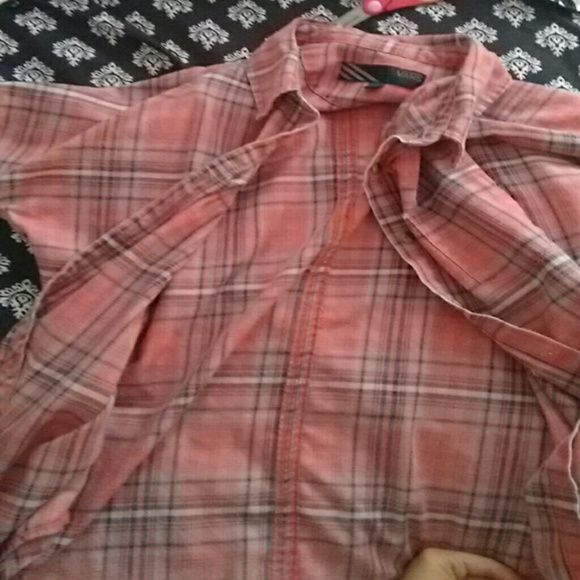 Reddish pink flannel