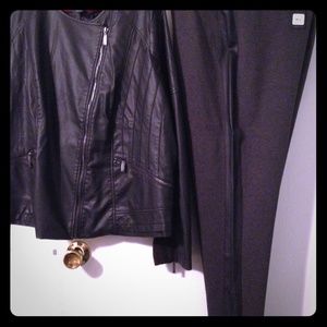 Biker jacket with matching pants