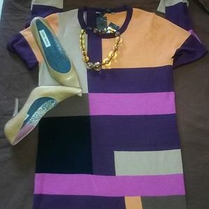 BCBG Dress Color Block Dress