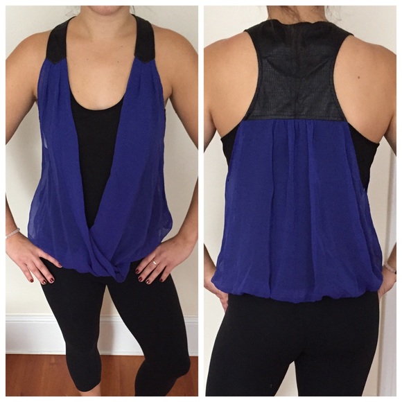 GIFTED Blue & black Miami top - Picture 4 of 4